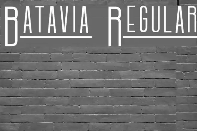 Batavia Regular Font examples