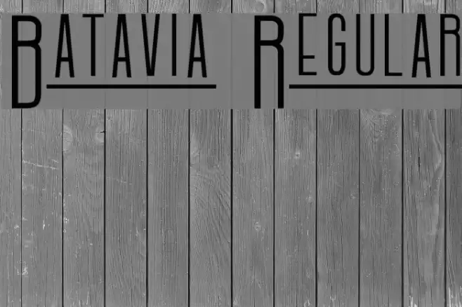 Batavia Regular Font examples