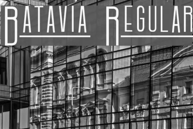 Batavia Regular Font examples