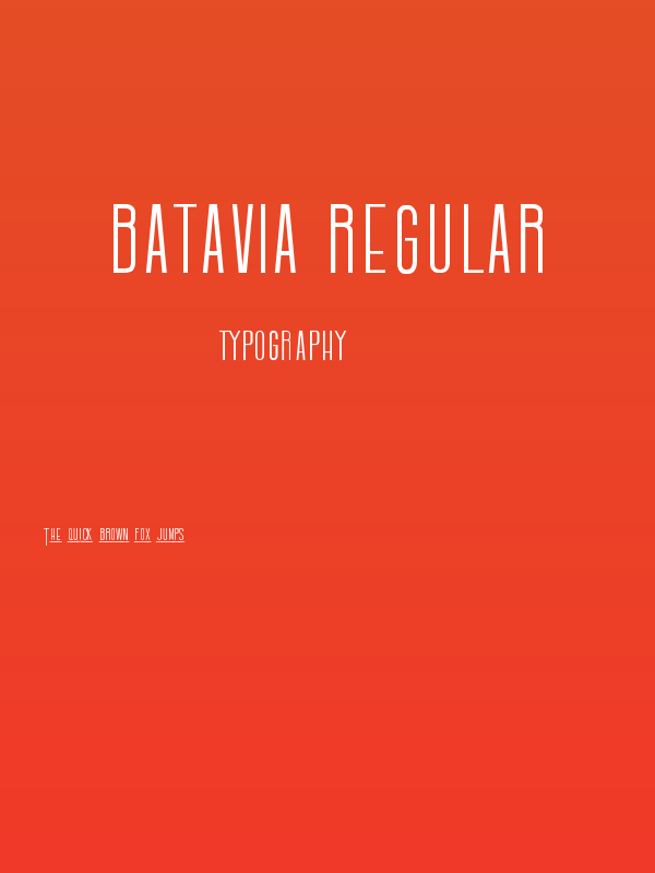 Batavia Regular Poster