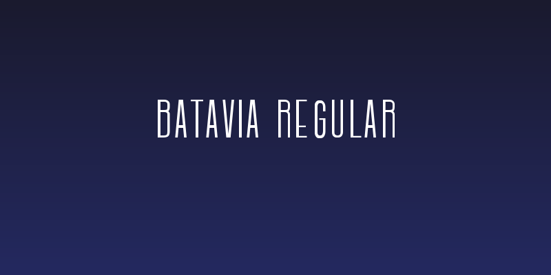 Batavia Regular Social Header