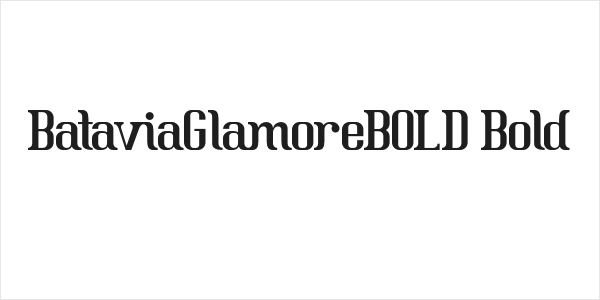 BataviaGlamoreBOLD-Bold Logo