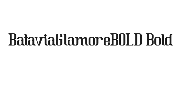 BataviaGlamoreBOLD-Bold Logo