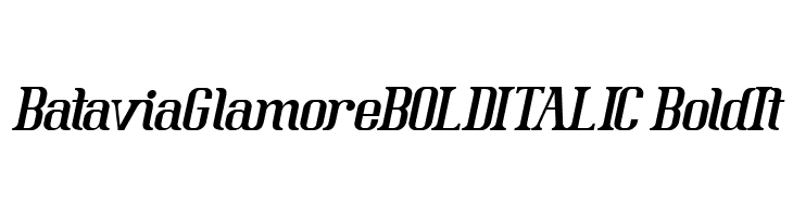 BataviaGlamoreBOLDITALIC-BoldIt  لخطوط تنزيل