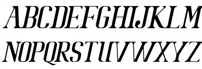 BataviaGlamoreNORMALITALIC-Ital Шрифта ВЕРХНИЙ