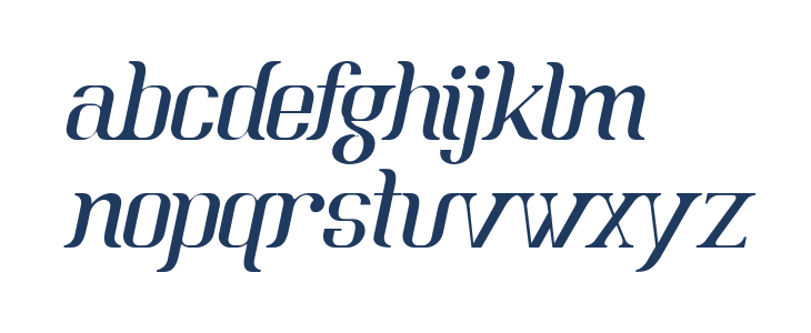 BataviaGlamoreNORMALITALIC-Ital Lowercase