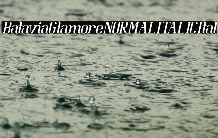 BataviaGlamoreNORMALITALIC-Ital Example 3