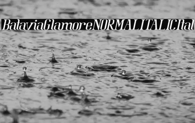 BataviaGlamoreNORMALITALIC-Ital Font examples