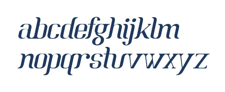 BataviaGlamoreNORMALITALIC-Ital Lowercase