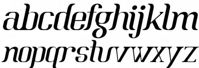 BataviaGlamoreNORMALITALIC-Ital Шрифта строчной