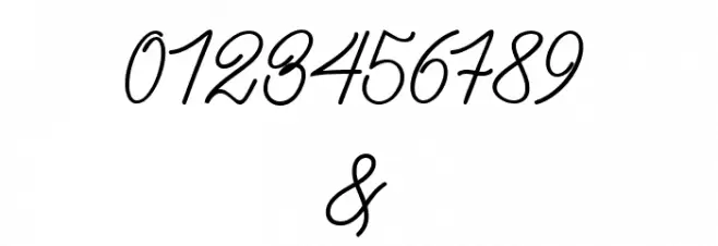 BataviaGlamoreScript-Bold Font OTHER CHARS