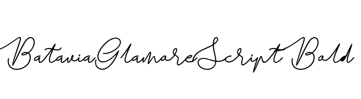 BataviaGlamoreScript-Bold  Frei Schriftart Herunterladen