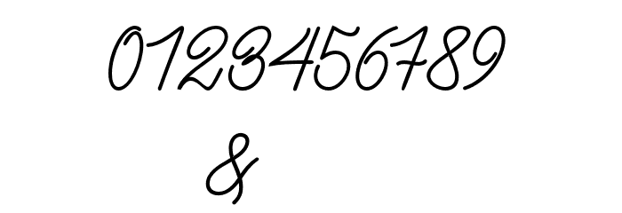 BataviaGlamoreScript-Bold Font OTHER CHARS