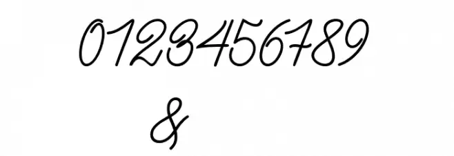 BataviaGlamoreScript-Bold Font OTHER CHARS