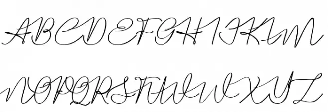 BataviaGlamoreScript-Bold Schriftart Groß