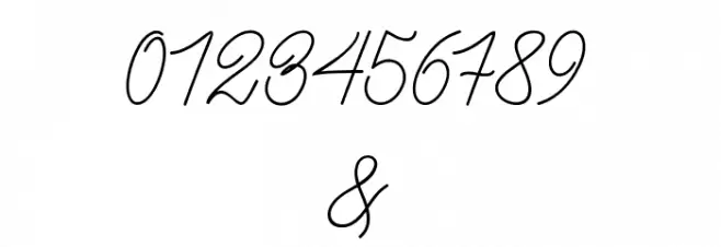 BataviaGlamoreScript-Regular Font OTHER CHARS