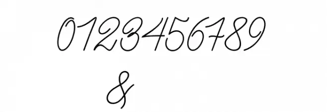 BataviaGlamoreScript-Regular Font OTHER CHARS