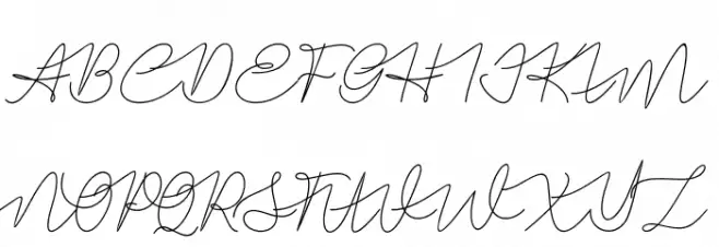 BataviaGlamoreScript-Regular Schriftart Groß