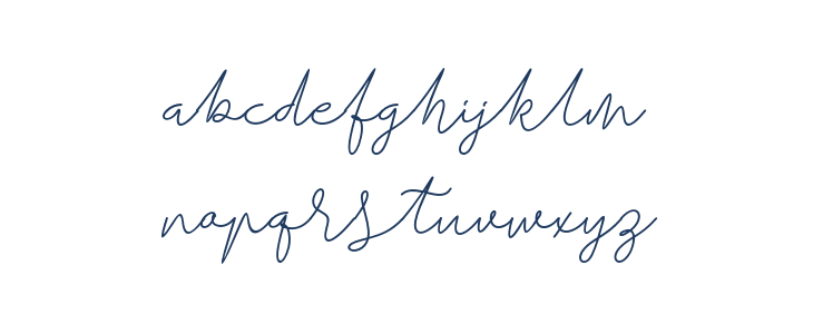 BataviaGlamoreScript-Regular Lowercase