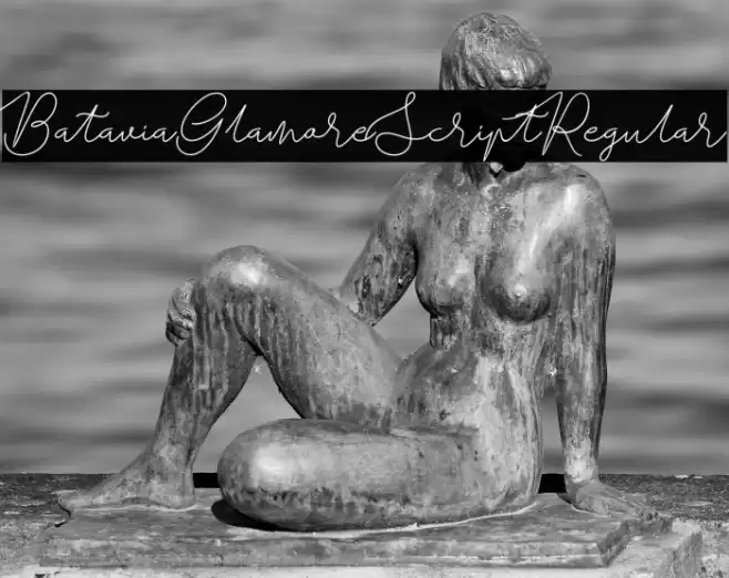 BataviaGlamoreScript-Regular Font examples