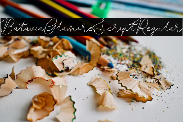 BataviaGlamoreScript-Regular Example 3