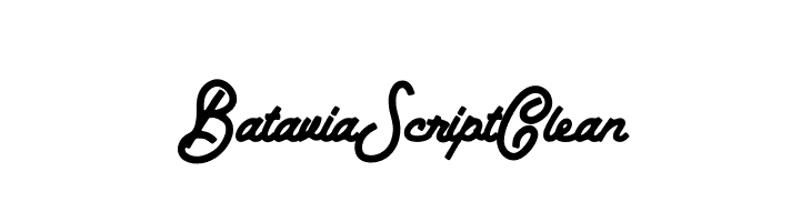 BataviaScriptClean  Descarca Fonturi Gratis