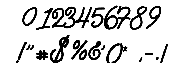 BataviaScriptClean Font OTHER CHARS
