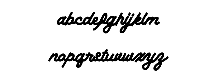BataviaScriptClean Font LOWERCASE