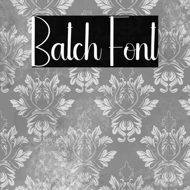Batch Example 1