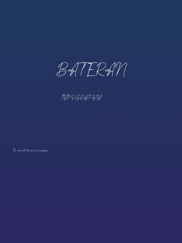 Bateran Poster