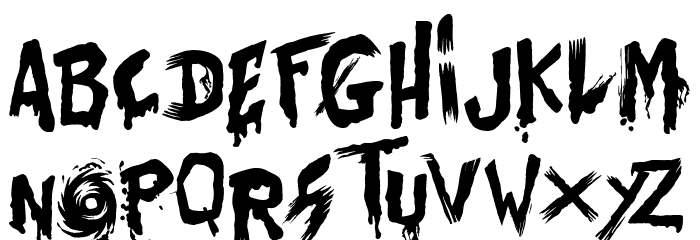 Bates Shower Font LOWERCASE
