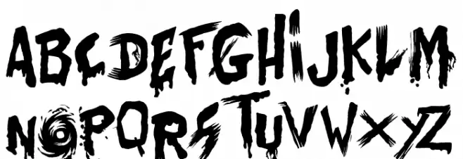 Bates Shower Font LOWERCASE