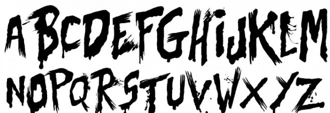 Bates Shower Schriftart Groß