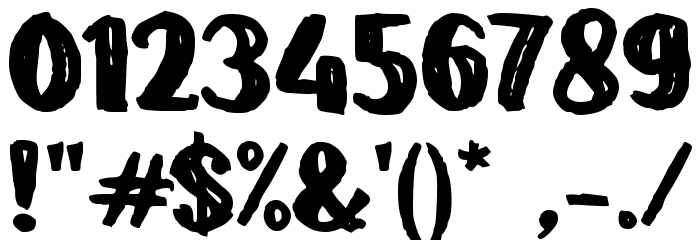 Bates Font OTHER CHARS