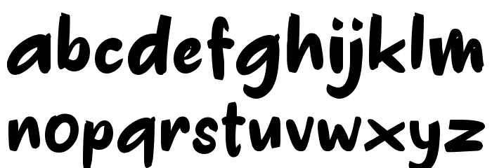 Batesin Font LOWERCASE
