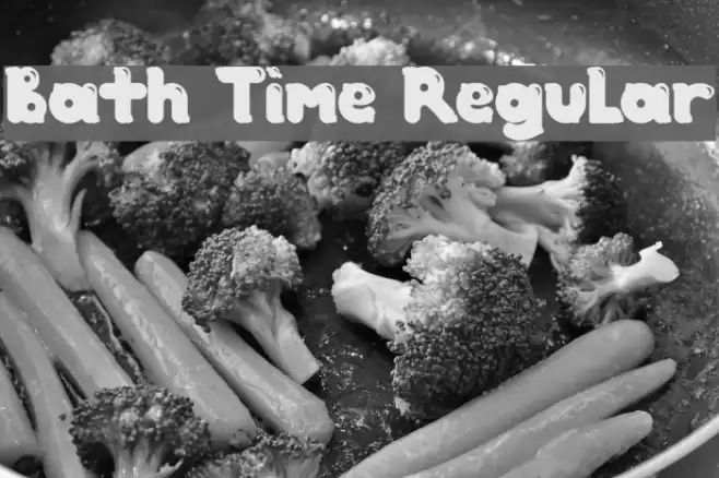 Bath Time Regular Font examples