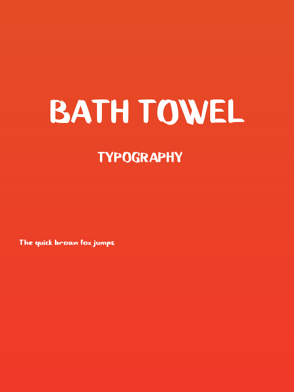 Bath Towel Poster