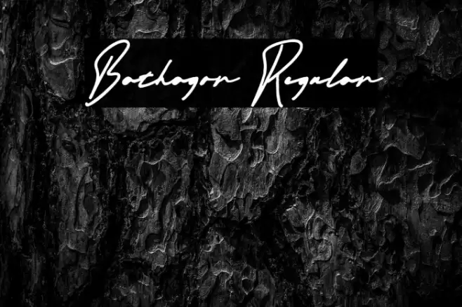 Bathagor Regular Schriftart examples