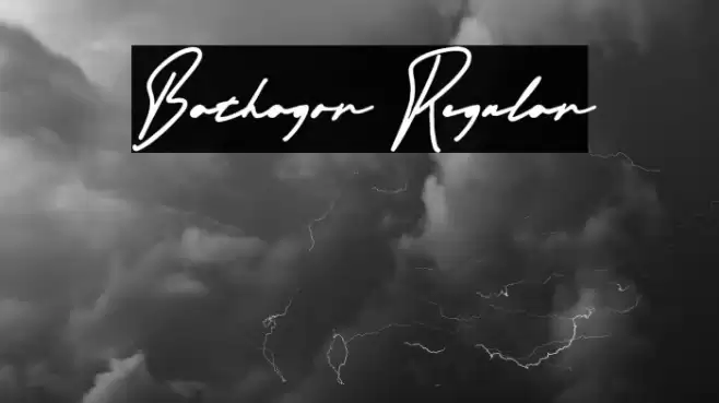 Bathagor Regular Schriftart examples