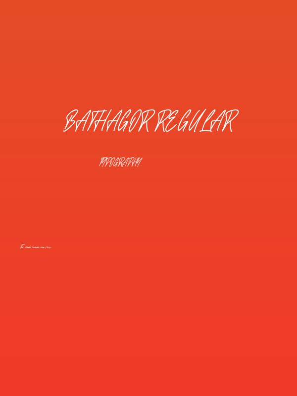 Bathagor Regular Poster