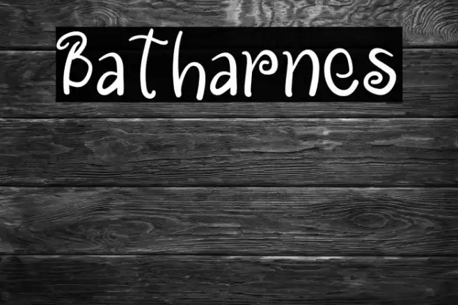 Batharnes फ़ॉन्ट examples
