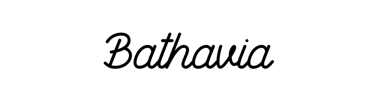 Bathavia  フリーフォントのダウンロード
