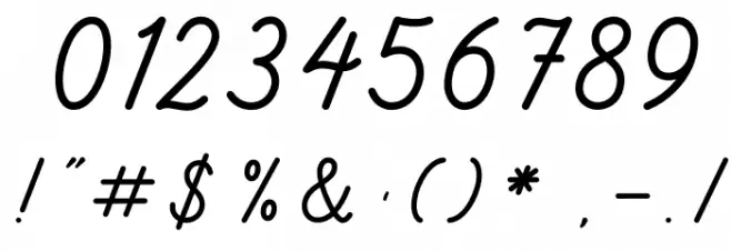 Bathavia Font OTHER CHARS