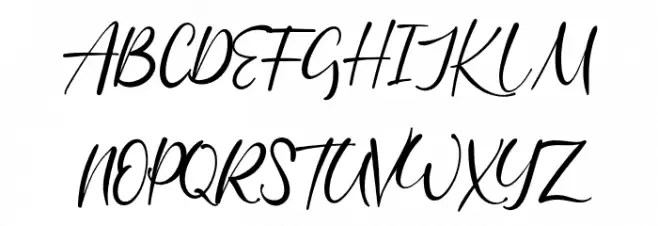 Batheny Rosie Schriftart Groß