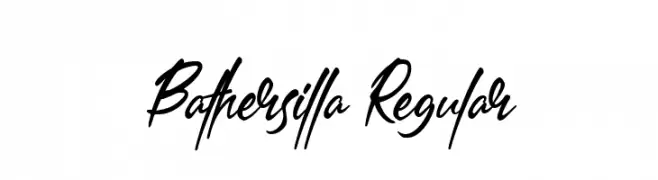 Bathersilla Regular  フリーフォントのダウンロード
