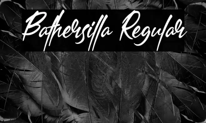Bathersilla Regular Font examples