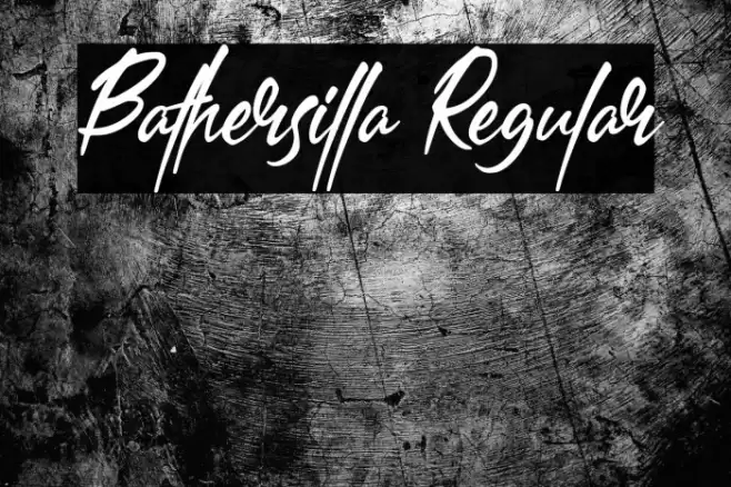 Bathersilla Regular Font examples
