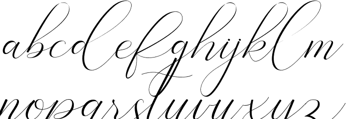 Bathey Font LOWERCASE