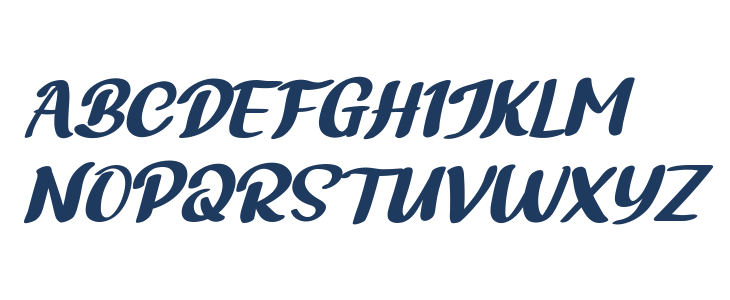 Bathi Italic Uppercase