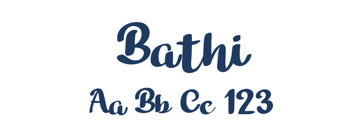 Bathi Font Preview